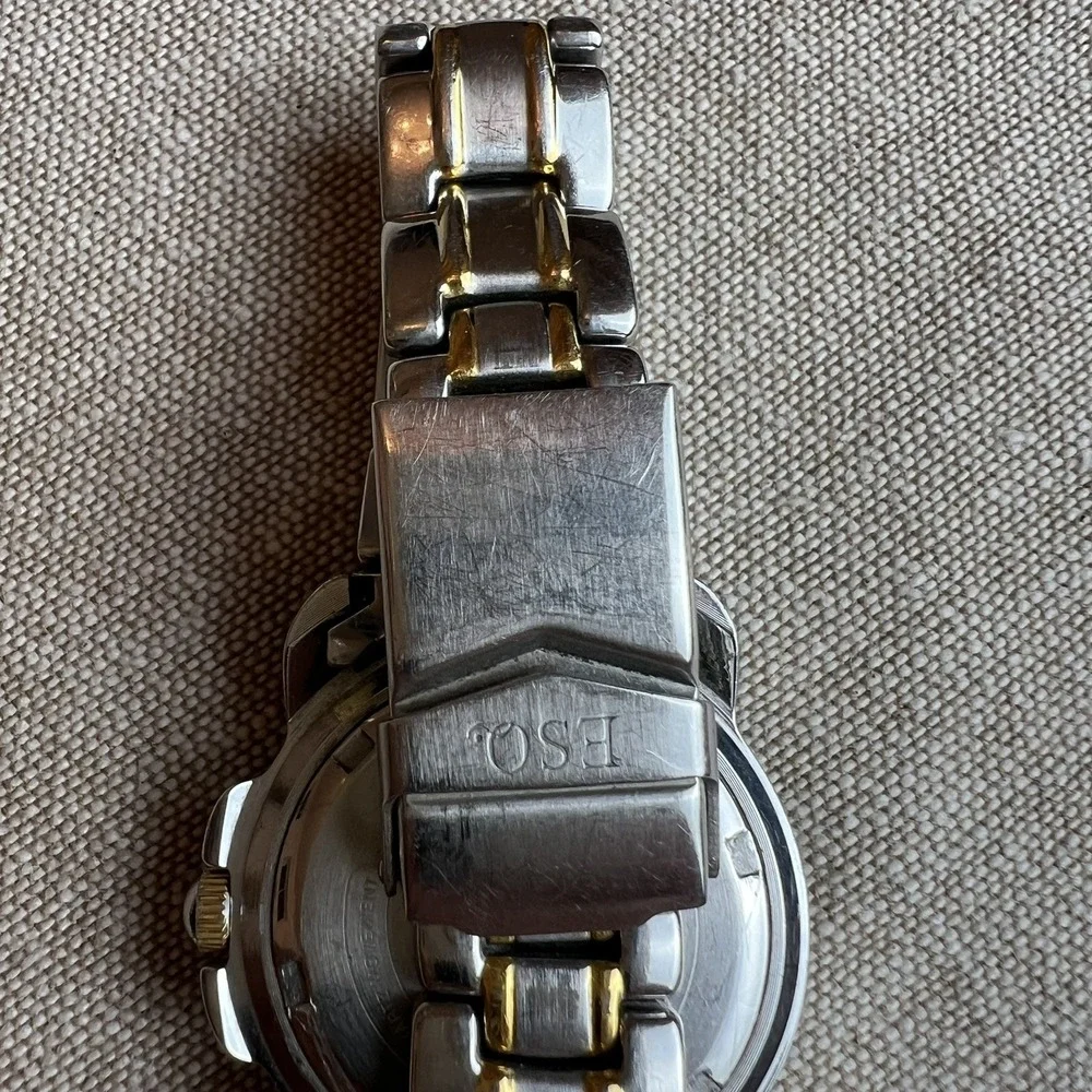 ESQ Submersible Watch Swiss Quartz Esquire Works Well New Battery